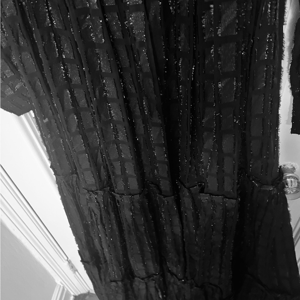 Dodo Bar Or Black and Silver Textured Maxi Dress - Picture 14 of 16